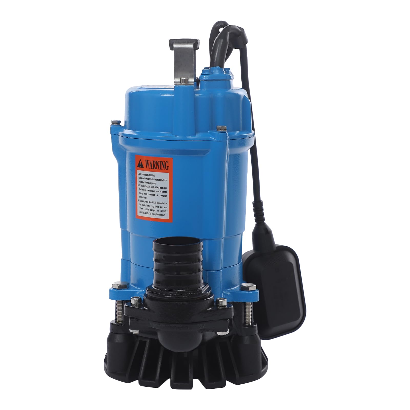 Bomba sumergible para agua sucia, 750 W, 19.000 l/h, altura de extracción máx. 18 m, profundidad de inmersión máx. 10 m, protección térmica, bomba sumergible con interruptor de flotador, apto para