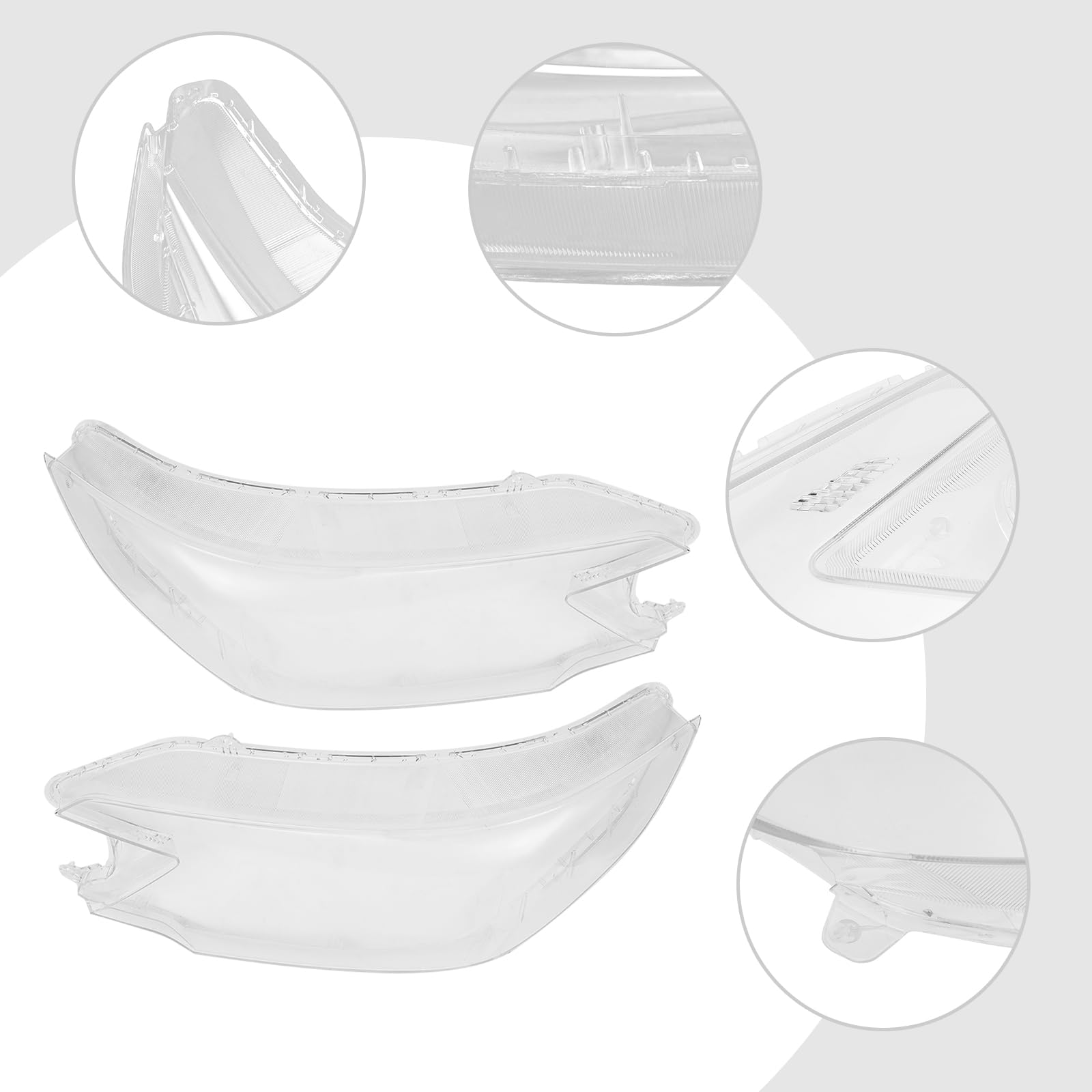 xsdzgdzy - Pair of Headlight Lens Cover Fits for 2012 2013 2014 Honda CRV Left Driver and Right Passenger Side Headlamp Lampshade Front Auto Light Shell
