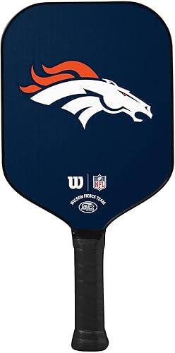 Miniatura 25 de Wilson NFL Collection - Palas de pickleball Fierce Team, tamaño de agarre 2-4 1/4 pulgadas