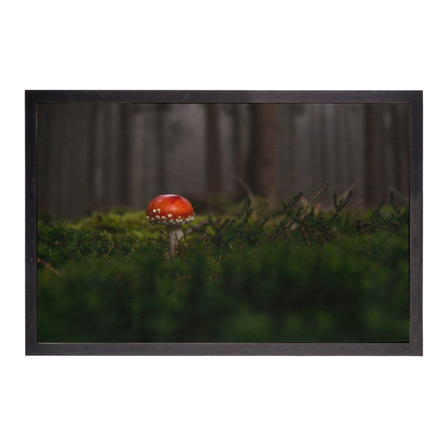 Paillasson foret champignon rouge amanite : une ambiance nature