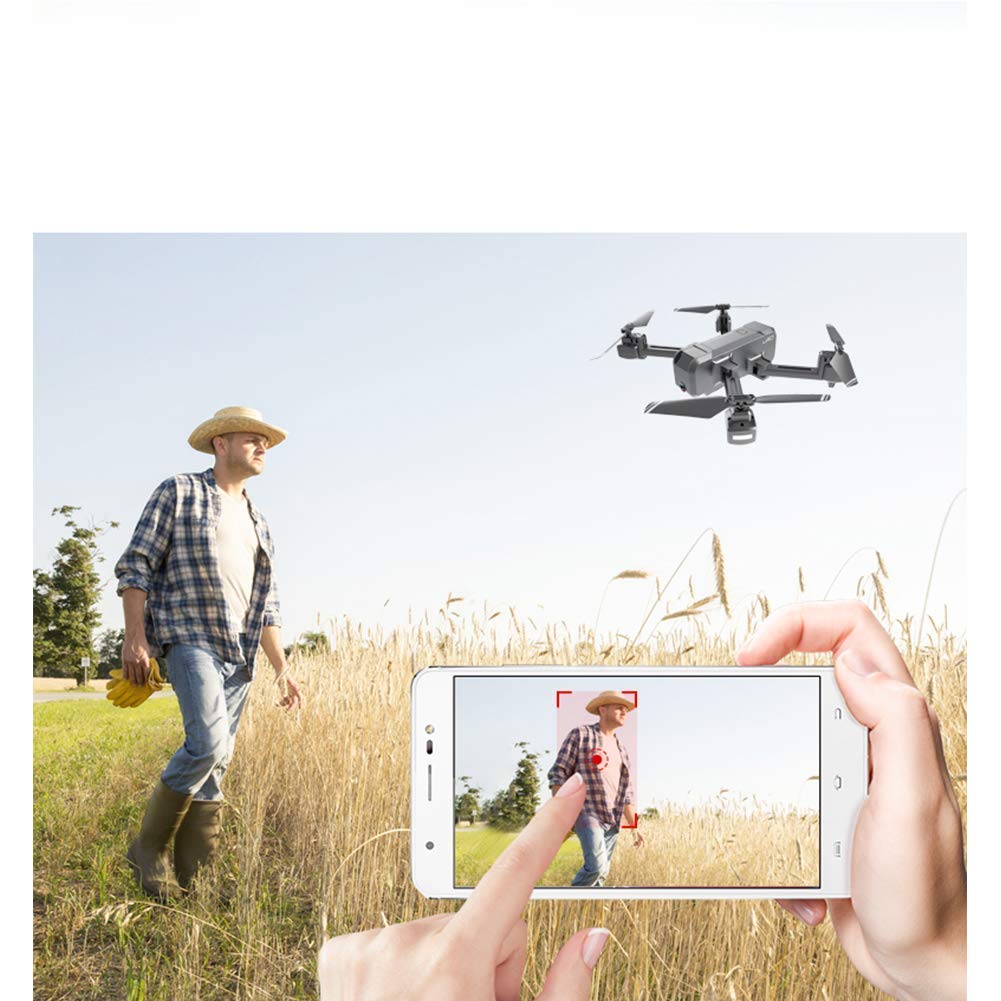 MDybf Drony dla dorosłych i dzieci Fly Cam Quadcopter UAV z kamerą 4K 3-osiowy gimbal 30 min czas lotu, dla początkujących, czarny, 1080P