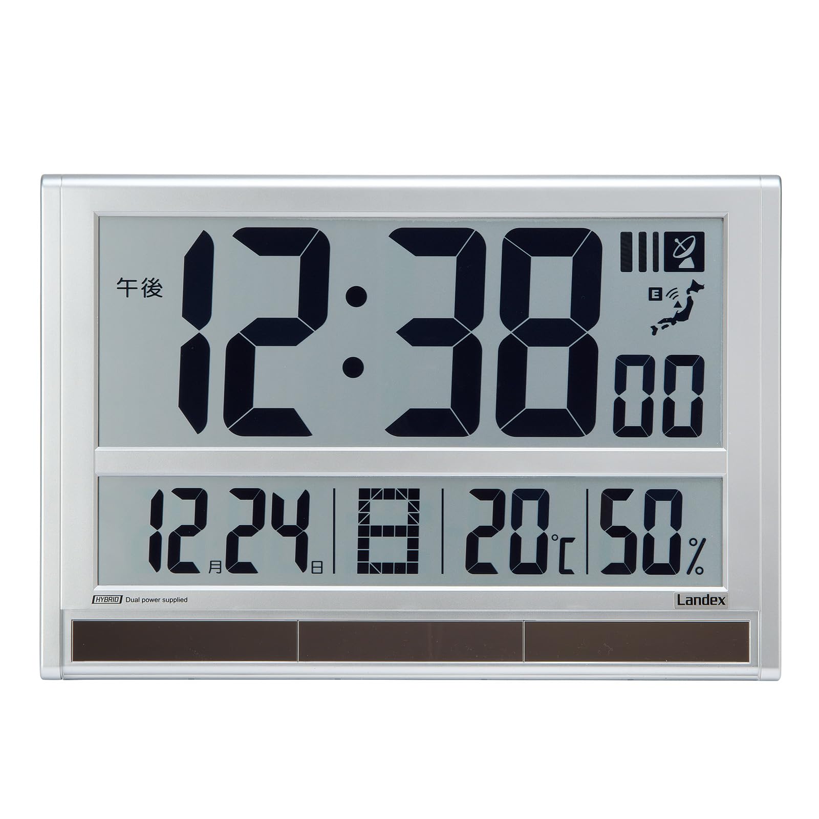 新品　ランデックス(Landex) 目覚まし時計 電波 YW9179MSV Amazon.co.jp: ランデックス(Landex) 目覚まし時計 電波