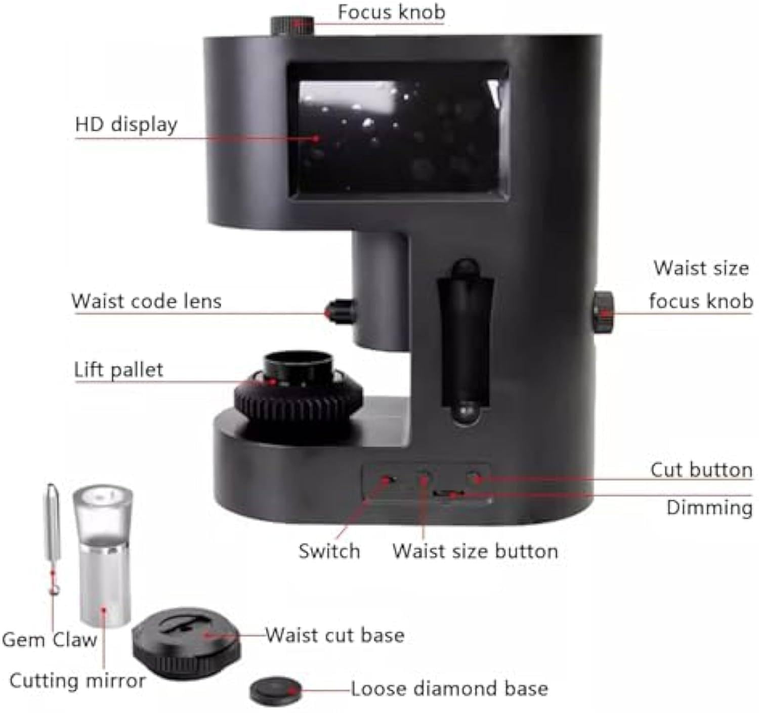 30-200X diamentowy mikroskop z podwójnymi soczewkami HD i 20 diodami LED, idealny do testów diamentów i inspekcji przemysłu tekstylnego, idealny dla jubilerów i kolekcjonerów
