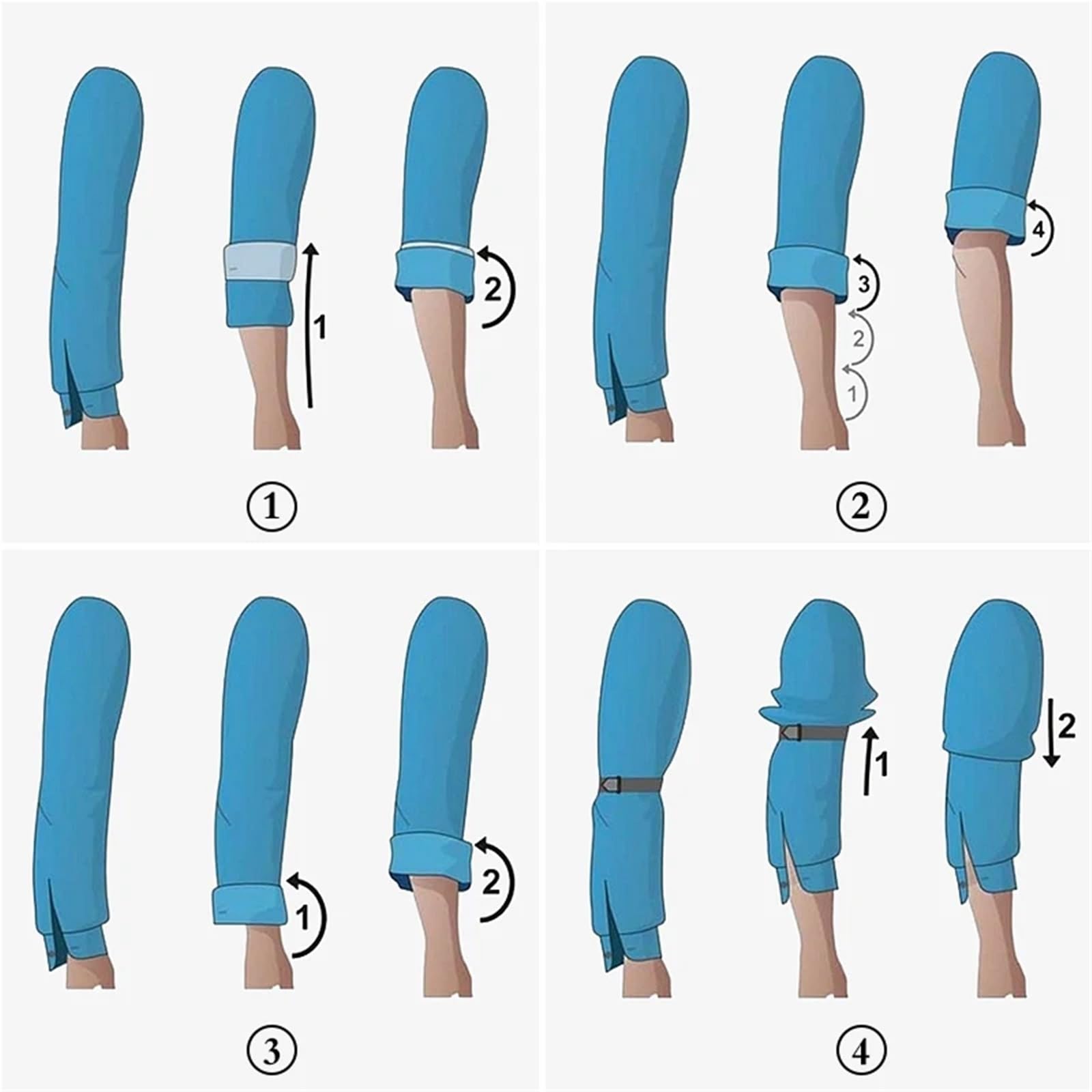 Elástico para coser Ligas de manga for mujeres y hombres, 20 piezas, brazalete elástico ajustable, mangas camisa, soporte for puños(Pink)