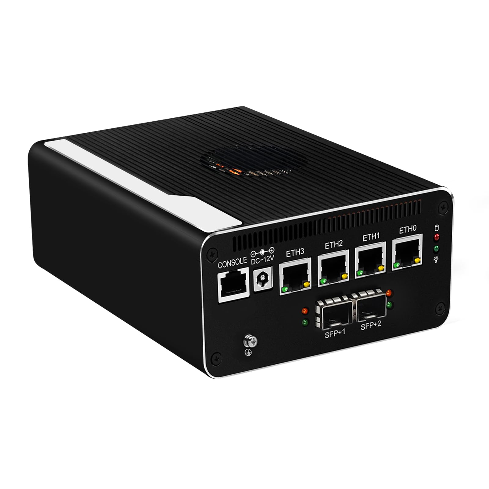 Mini PC Firewall Appliance, 2 × 10GbE SFP+, 4 × i226V 2.5GbE LAN Ports, Core i5-1335U Micro PC, OPNsense Router Hardware, Console, 2HD+DP, USB-C, TF, DDR5 16GB RAM 512GB SSD