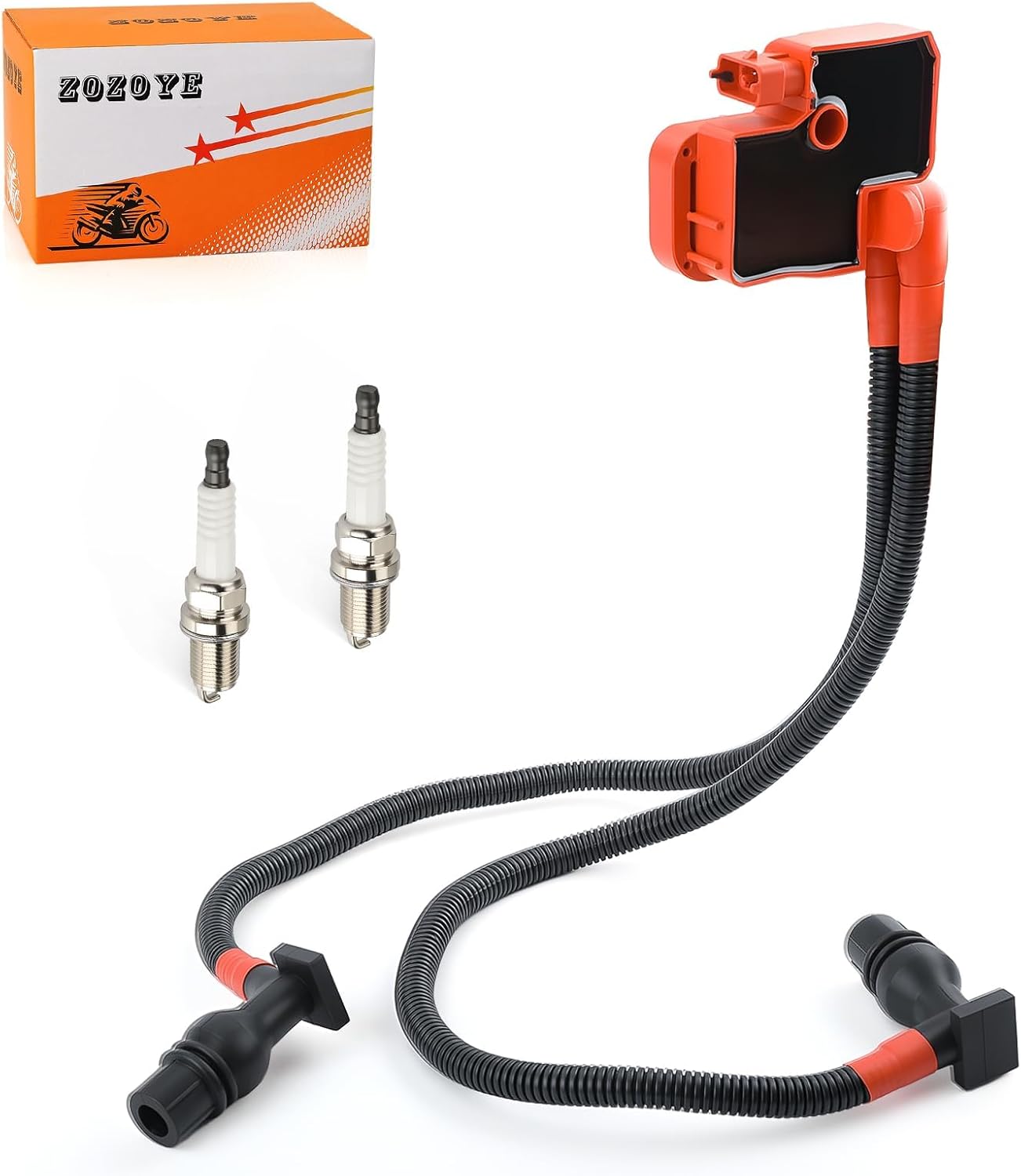 For Polaris Ranger 800 2011-2017 RZR 800 4/S Ignition coil + Spark plug + Wire Cap 2011-2014 4010425