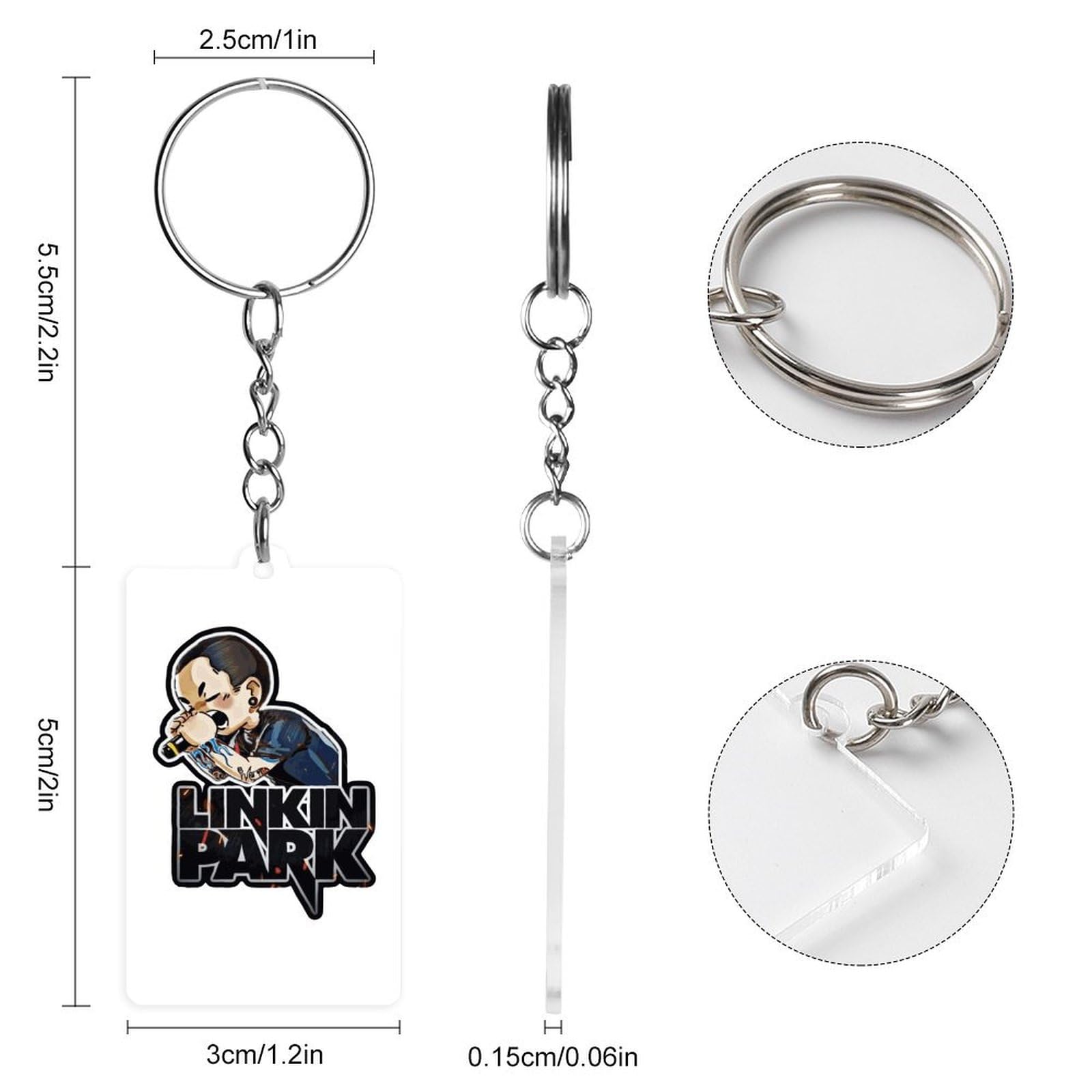 Amazon.co.jp: キーホルダー リンキン パーク アクリル
