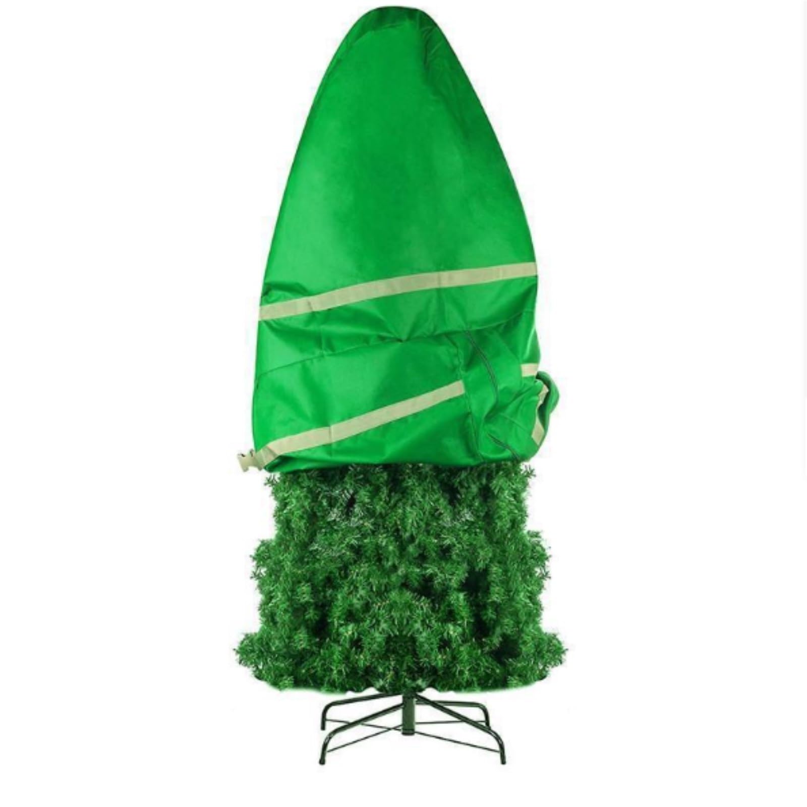 Torba Choinki 2 Sztuki Pokrowców Na Dekoracje Świąteczne, Wodoodporne, Poliestrowe, Chroniące Przed Pyłem Choinkowym Boże Narodzenie(Rot,114x254 cm)