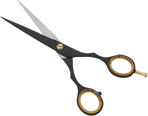 Miniatura 5 de SURGICAL ONLINE Tijeras profesionales de corte de pelo negro y dorado, tijeras de peluquería ligeras ultra afiladas para salones y uso doméstico,