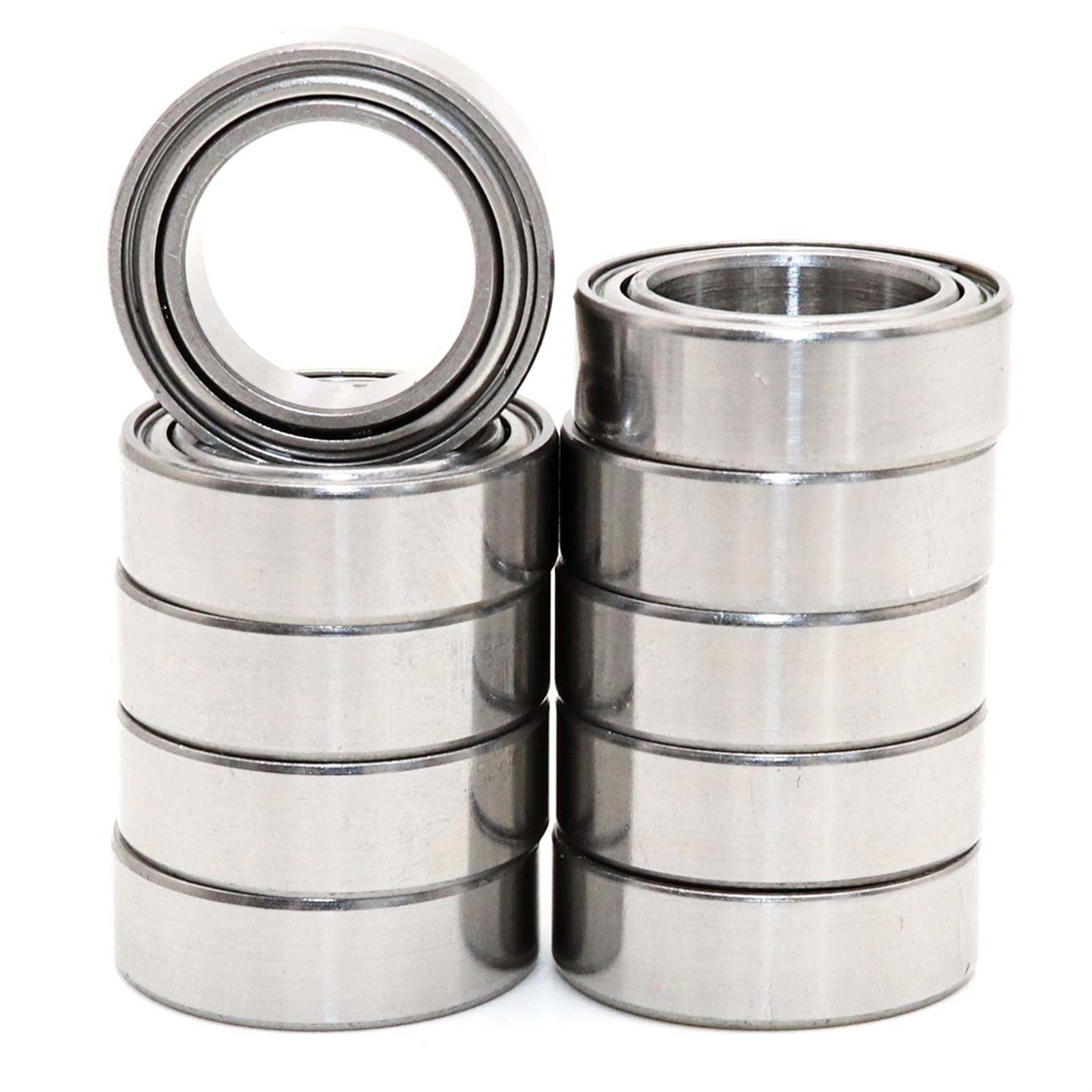 NYRXRYTCA 10PCS 698ZZ P5 8x19x6 Single Row Deep Groove Ball Bearings Double Shielded