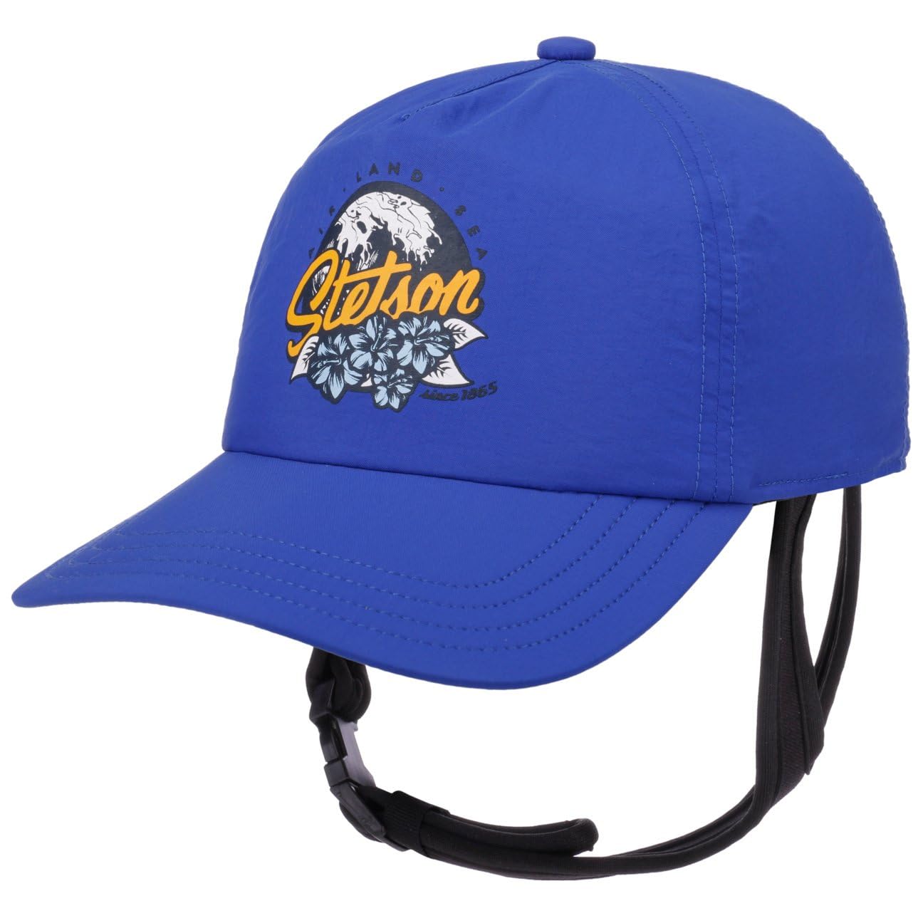 Stetson Fast Dry Cap - Curved Brim Baseballcap - Unifarbene Kappe mit Kinnband & Klettverschluss - UV-Schutz 40+ - Unisex - Frühjahr/Sommer