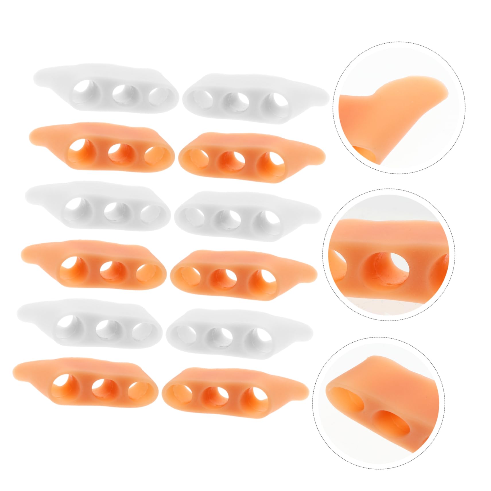 Gogogmee Separator for Overlapping 12pcs Silicone Adjuster Stretcher Wearable for Night Yoga Tv