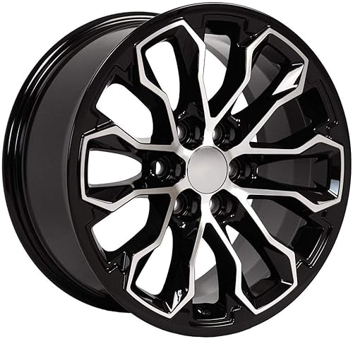 Miniatura 3 de OE Wheels CV54 Llanta de 17 pulgadas para Colorado ZR2 Style 6x120 17x8 Negro brillante mecanizado - Hollander 5891 (1)