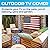 Outdoor TV Cover 80 to 85 inch Weatherproof and Waterproof | TV Cover for Outside | Oxford 600D TV Outdoor Cover with Interior PVC Coating, Full Protector for Flat Screen Outdoor TVs – US Flag
