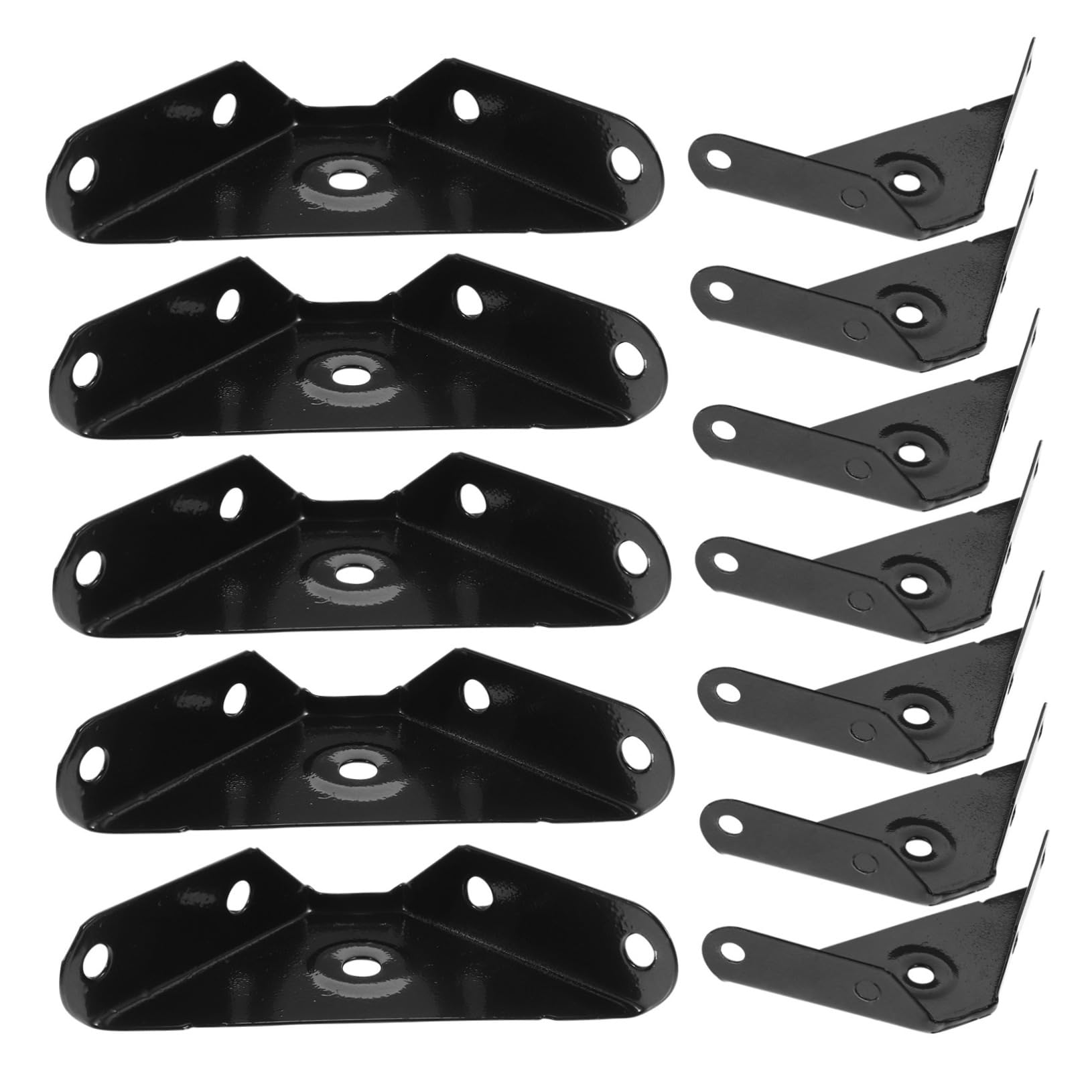 OUNONA 12pcs Wall Cabinet Corner Code Shelf Brackets Metal Furniture Corner Connector Corner Brackets for Wood Corner Braces Metal Braces Brackets Stainless Steel White Paint Iron