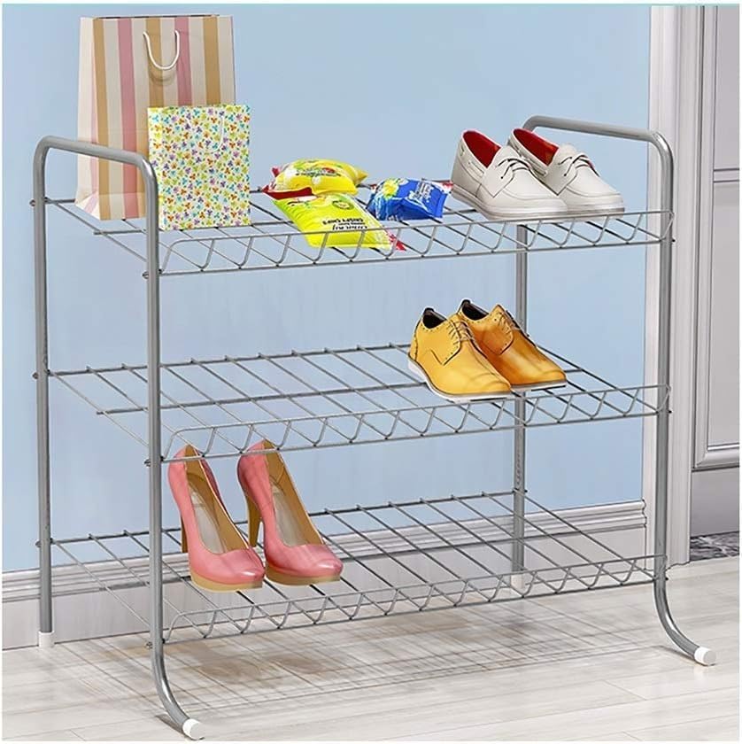 シューズラック 靴箱下駄箱 玄関収納靴箱 ディスプレイ棚 大容量 靴置き 靴入れ多機能収納ラック アイアンアート 2モデル 開く 多