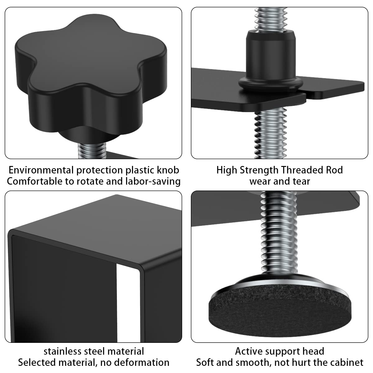 IDMARKET Lot De 2 Mâts De Fixation Réglables Pour Voile D'ombrage H.220