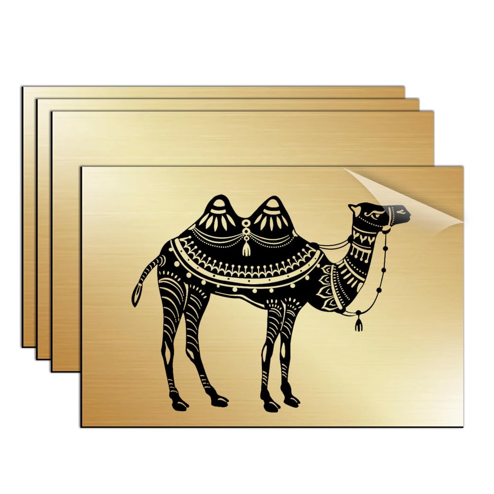 Materiał laserowy, tabliczki do grawerowania, półfabrykaty, 30 x 20 cm, 1,3 mm, płyta z tworzywa sztucznego do grawerowania, 4 sztuki, płytki do grawerowania, do tabliczki z nazwiskiem, drzwi