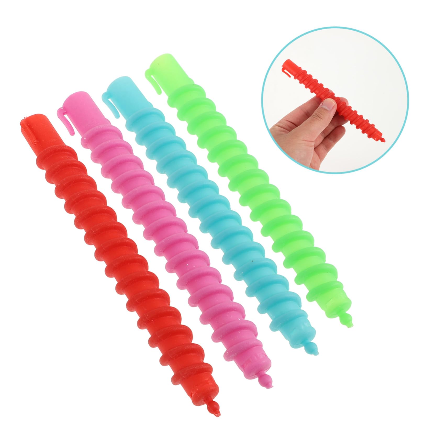 POPETPOP Set da 60 Pezzi di Bigodini Spirale in Plastica Leggeri e Facili da Maneggiare per Chioma Lunghi, per Creare Ricci Morbidi e Naturali Colore Casuale