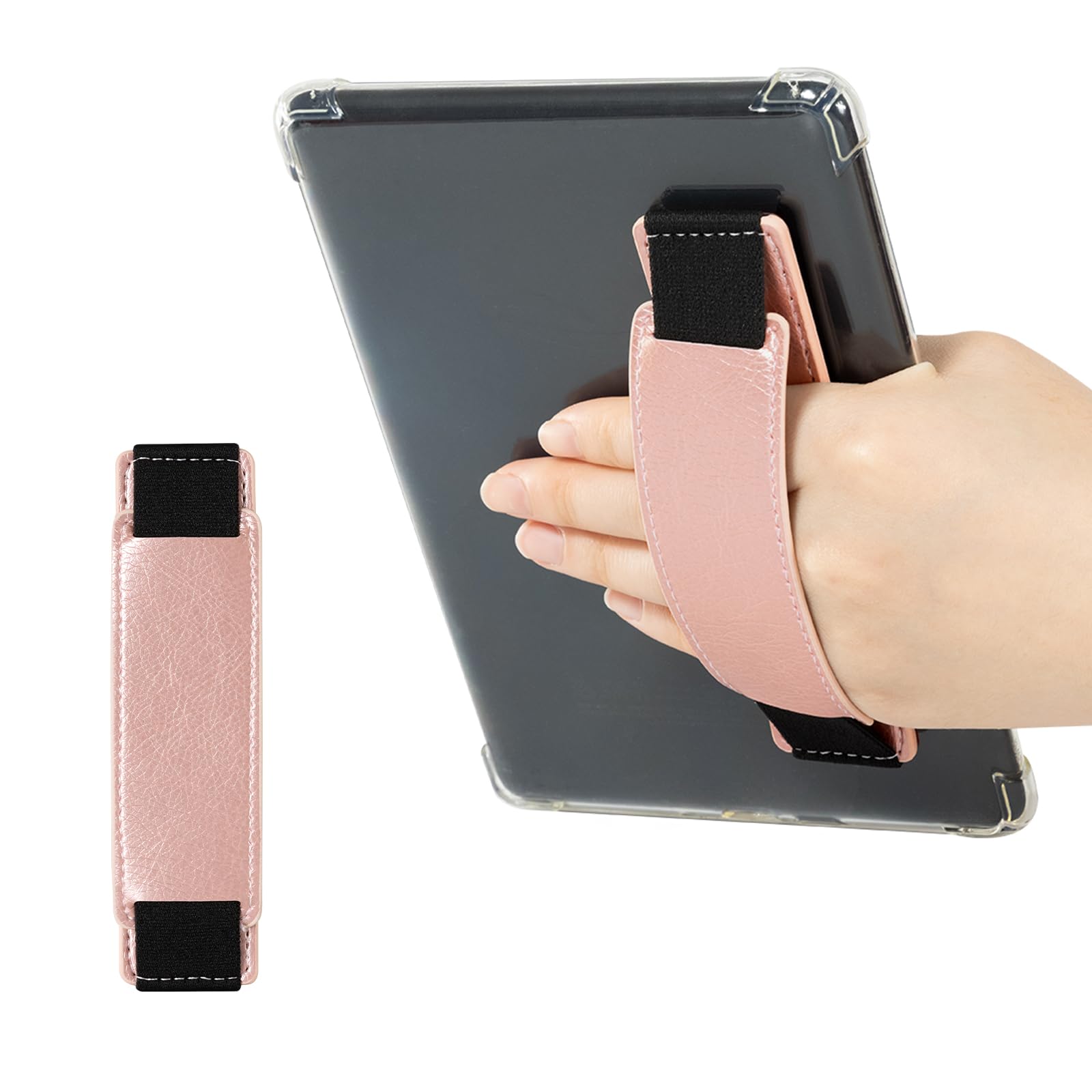 CoBak Universal Premium Soft Leather Strap for Kindle, Features a Strong Adhesive, Compatible with Kindle/Samsung A9/iPad Mini/Kindle Fire Tablets,