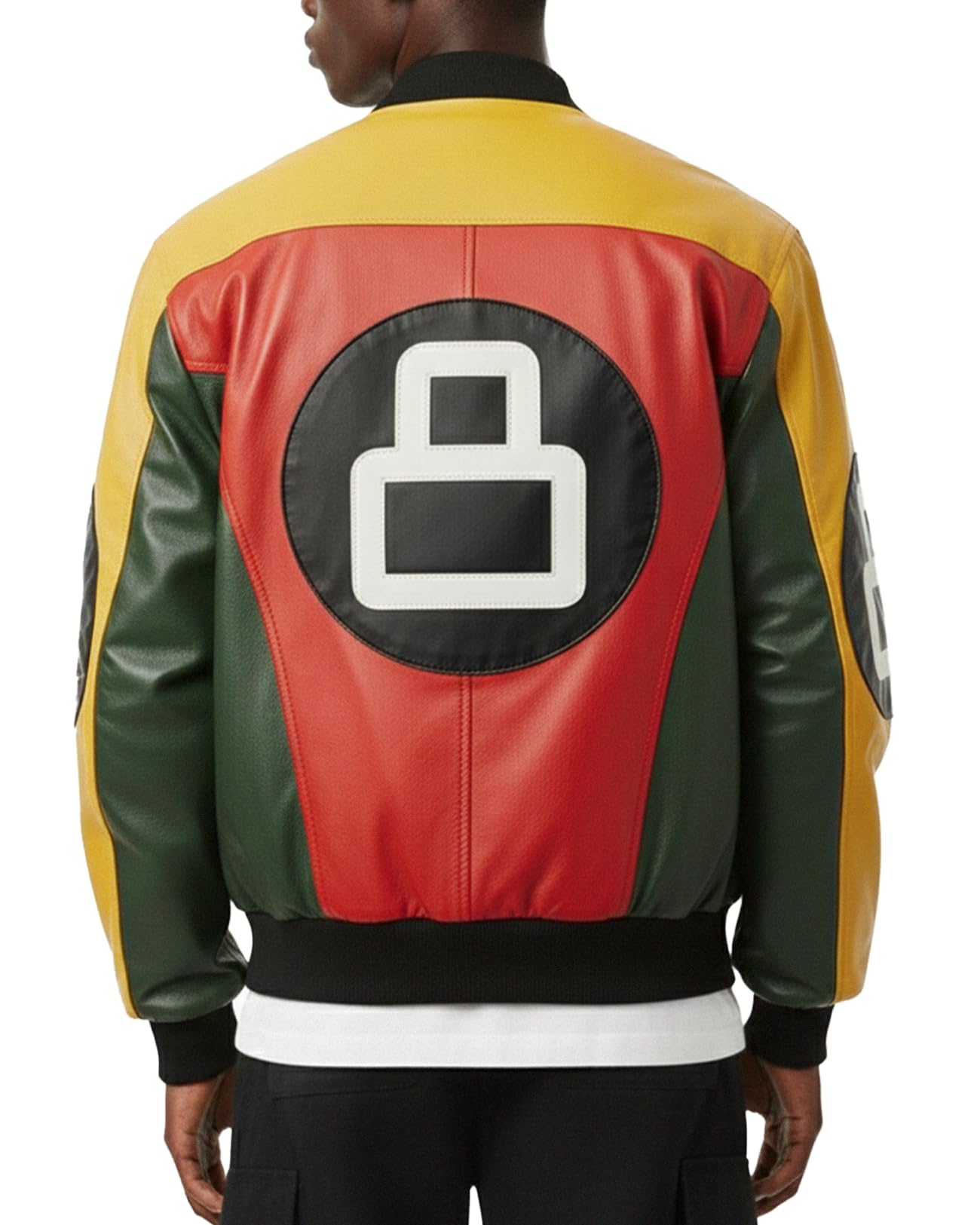 ジャケット・アウター 80s BALL paisley pattern bomber jacket Harsh & Cruel Paisley Eight Ball Varsity Jacket - Jackets Masters