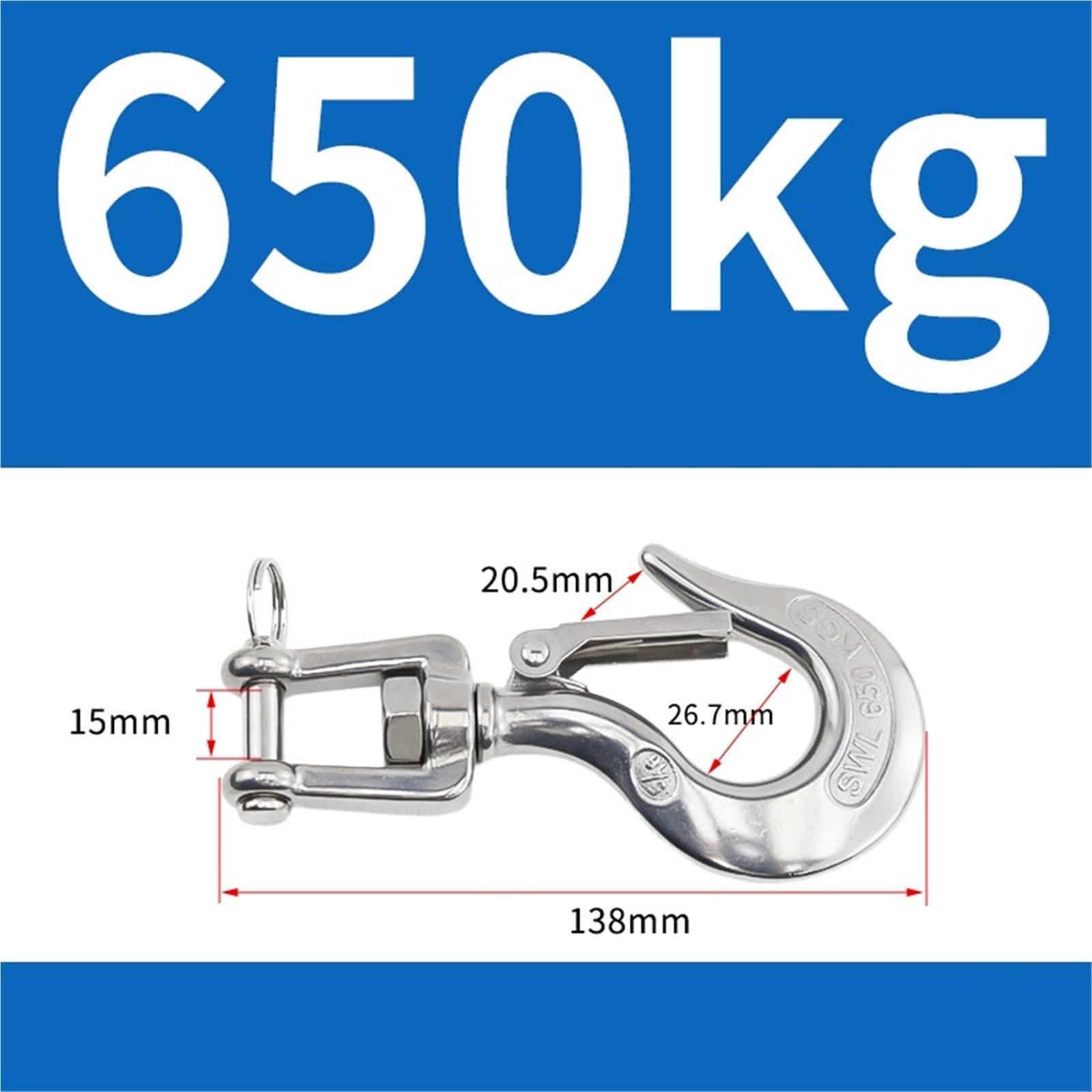 Gancio a catena con forcella di sollevamento 2 pezzi Accessorio for rigging con gancio a catena con forcella di sollevamento con sicurezza for gru di ingegneria gancio sollevamento