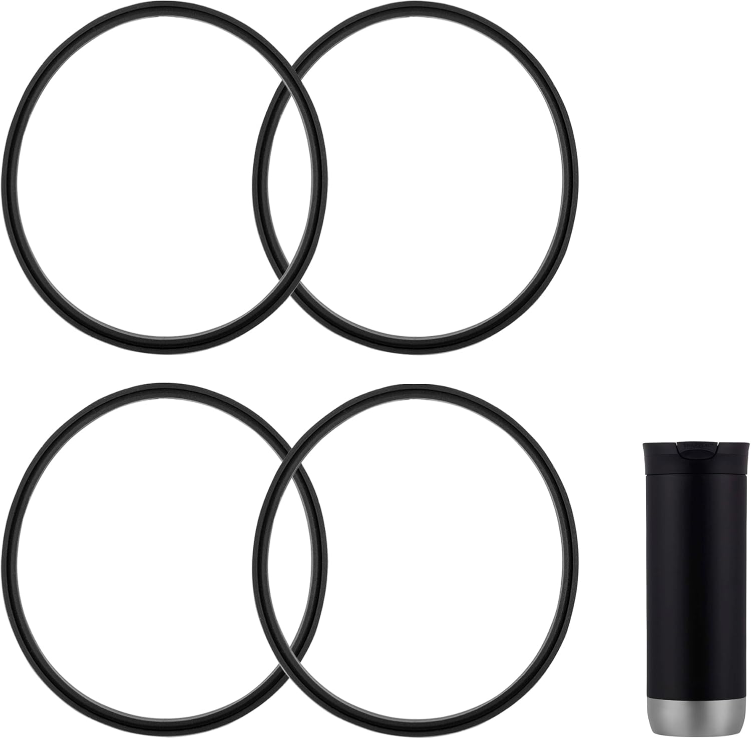 Prurex 4 pcs LeakProof Lid Gasket Replacements for Contigo
