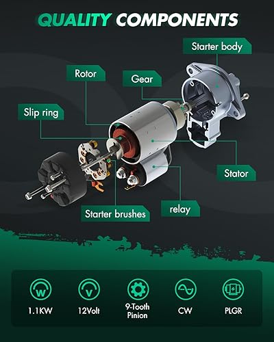 Miniatura 219 de SCITOO Arrancadores Nuevo Ajuste para Nissan Frontier Pickup Xterra 2002 2003 2004 3.3L 17859