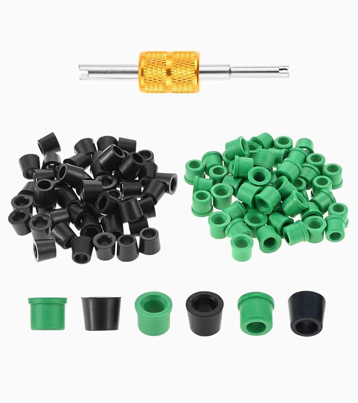 Kit de Juntas de Borracha para Engate Rápido de Mangueira de Carga HVAC 6,35 mm Mtsooning, 100 peças