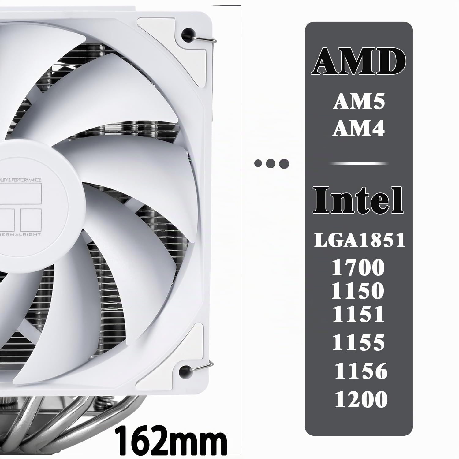 TR-Thermalright Peerless Assassin 120 Digital White CPU-Kühler, Double Tower mit 6 Heatpipes, Dual 120mm PWM Lüfter-1850RPM,Digital Display Board Top Cover, für AM5/AM4,Intel LGA1851/1700/1200/115x