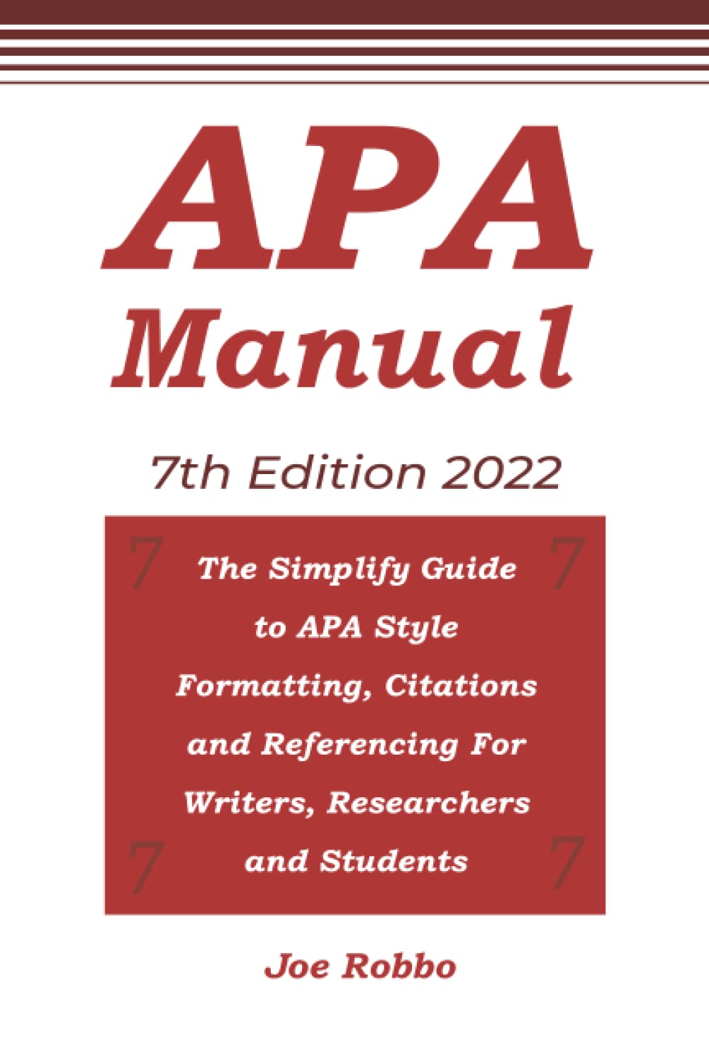 Buy APA Manual 7th Edition 2022 The Simplify Guide to APA Style