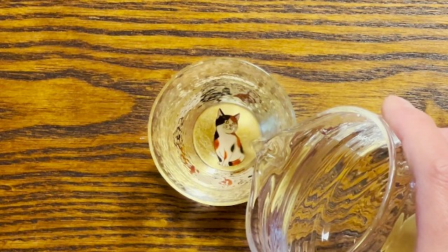 Amazon.co.jp: Kasyou Studio 華正工房 華正蒔絵ガラス 三毛猫