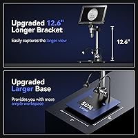 Vista 6 de TOMLOV Microscopio Digital DM9 Max: 20MP 10.1" 1500X HD IPS HDMI Microscopio Lupa de Monedas para Monedas con Errores con Pantalla, Microscopios