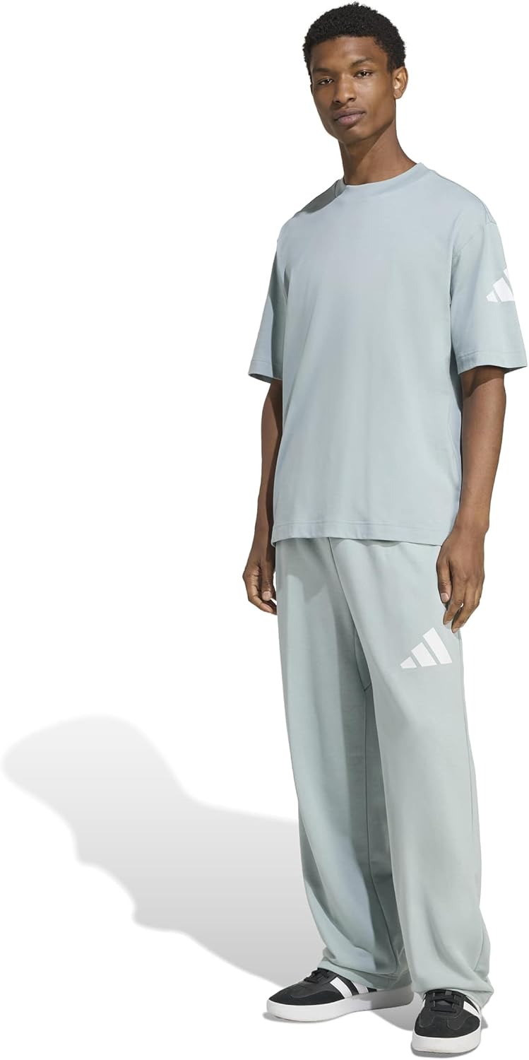 adidas Mens Essentials 3-bar Wide Leg Pants - Image 2