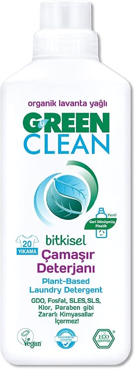 Green Clean Liquid Laundry Detergent Lavender 1 Liter