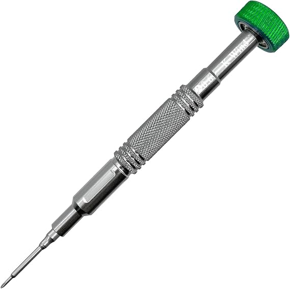 Tri-point Screwdriver Y000 0.6mm for Mobile Phone & Smartwatch | Magnetic S2 Steel Tip, Rotable Bearing Cap, Anti-slip Grip, Triwing Precision Screwdriver Repair Tool for Electronics