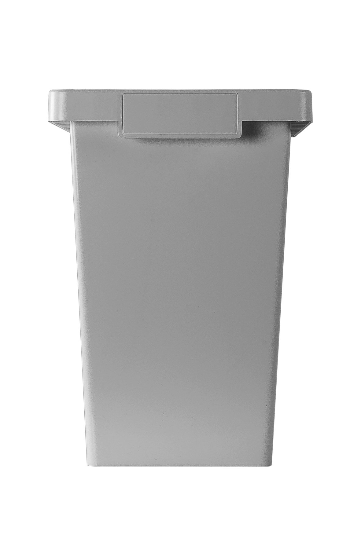 MATTIUSSI PAPELERA RECICLAJE TRES COMPARTIMENTOS - POLYMAX gris con tapas oscilantes azul verde y amarillo
