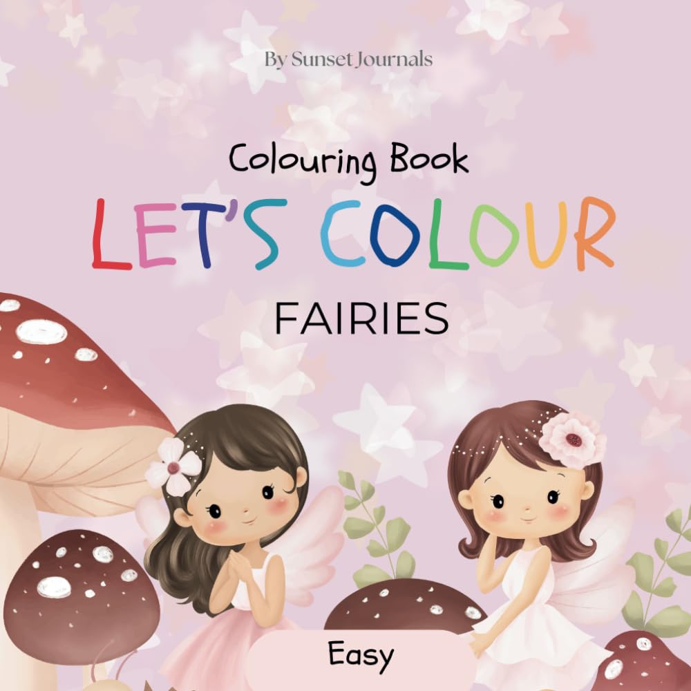 Fairies Colouring Book for children's and adults for relaxation