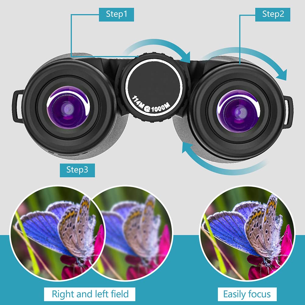 CHRONUS - Jumelles Pour Homme Cadeau 12x42 Avec Vision Nocturne Pour