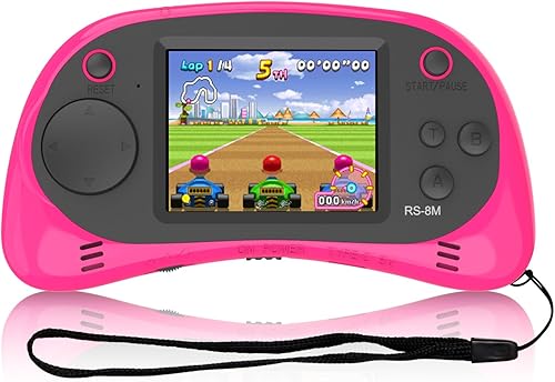 Miniatura 2 de Reproductor de videojuegos portátil de mano para niños con 200 juegos, pantalla de 16 bits de 2.5 pulgadas, mini máquina electrónica retro para