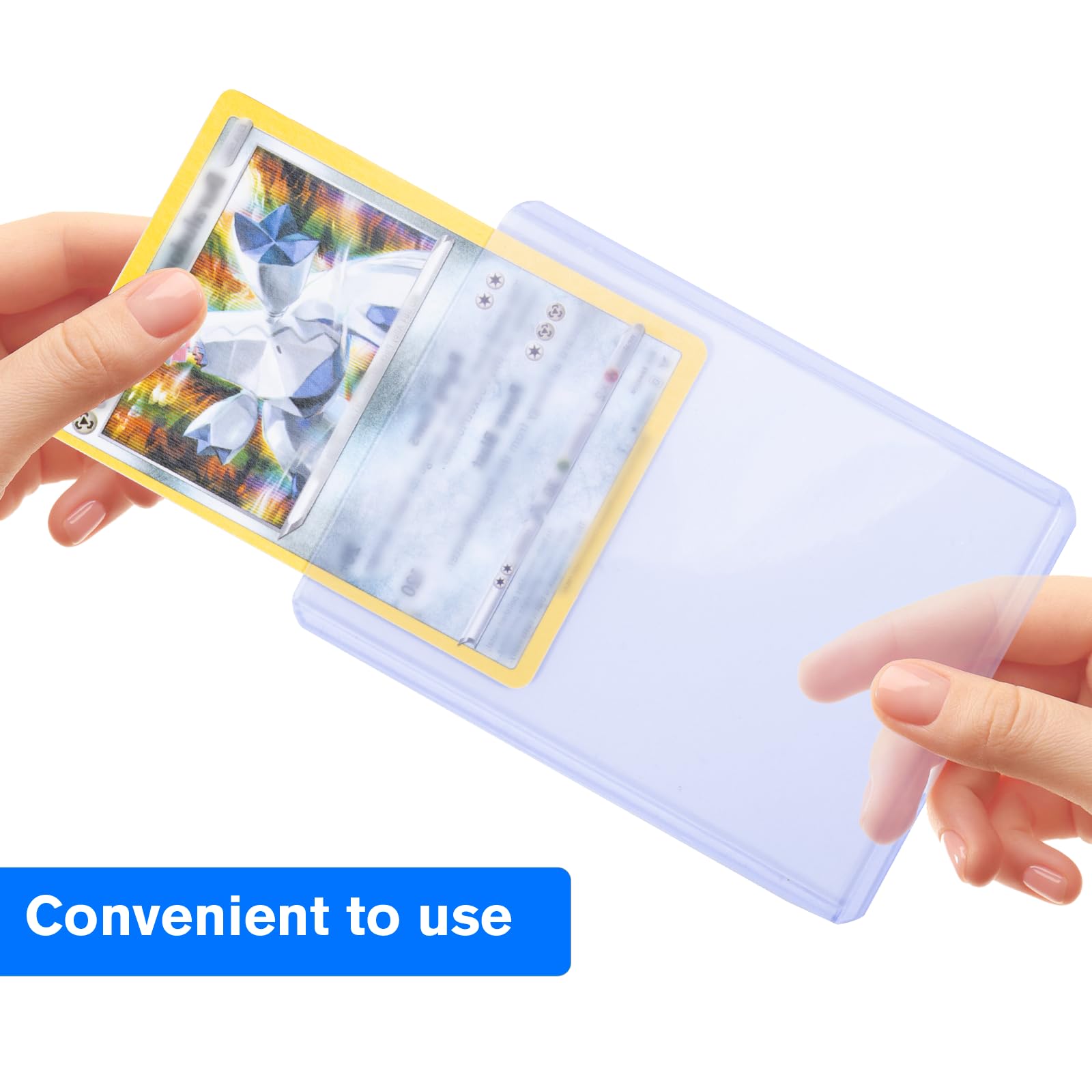 Custodie per carte Set di 100 Custodie per Carte da Collezione Trasparente spessore regolare Card Protectors Adatte per,carte collezionabili,MTG,Pokemon Magic