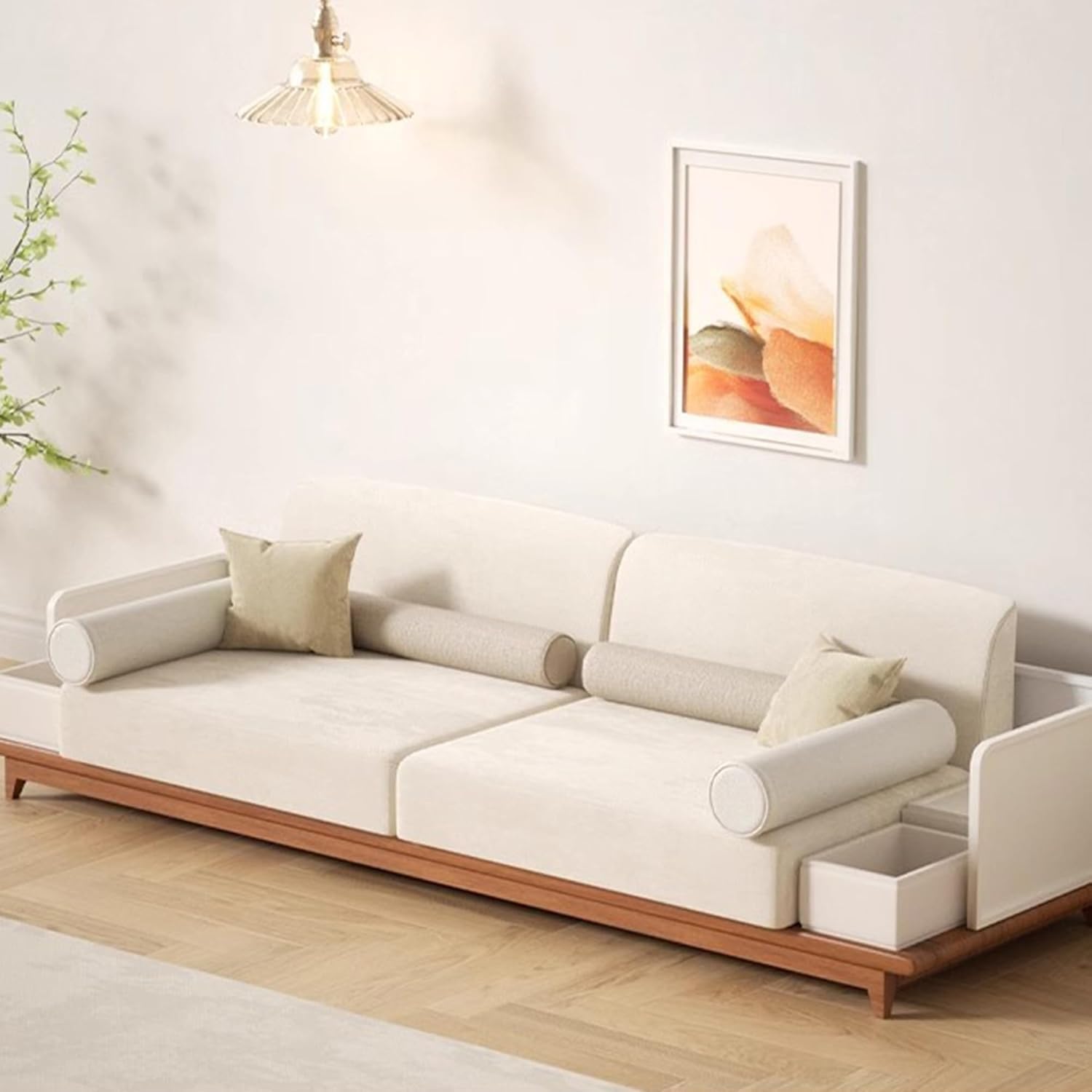 Zylindrisches Yoga-Kissen, abnehmbar, Rundhalsausschnitt, für Schlaf, Auto, Sofa, Bett, langes röhrenförmiges Nackenstützkissen (15 x 120 cm)