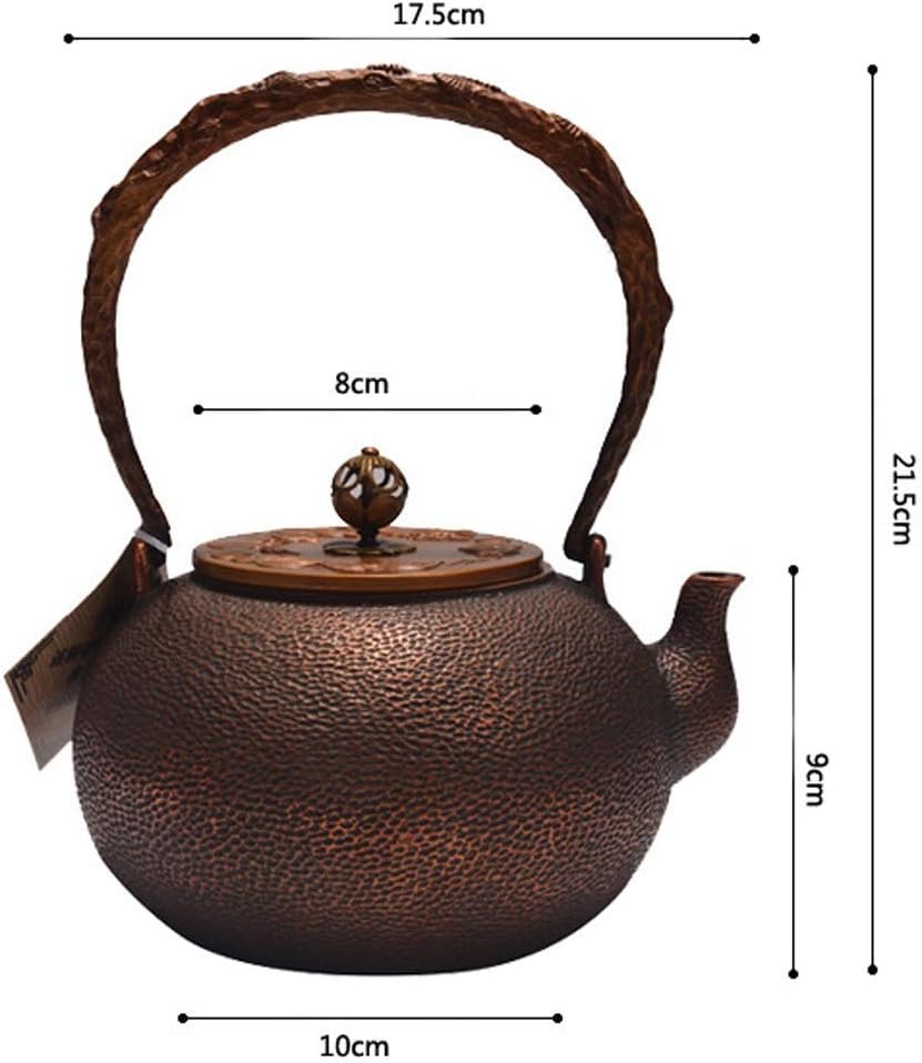 Japanese Cast Iron Tetsubin Teapot Teapot Tetsubin Tea Kettle 1200ml Copper Teapot Pure Copper Handmade Imitation Japanese Cast Copper Kettle Tea Accessories