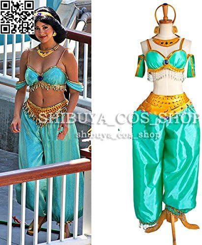Amazon Co Jp Shibuya Cos Shop 高品質コスプレ衣装ディズニー 公認プリンセスジャスミンオーダーサイズ可能クリスマス ハロウィンイベント仮装コスチューム ホビー