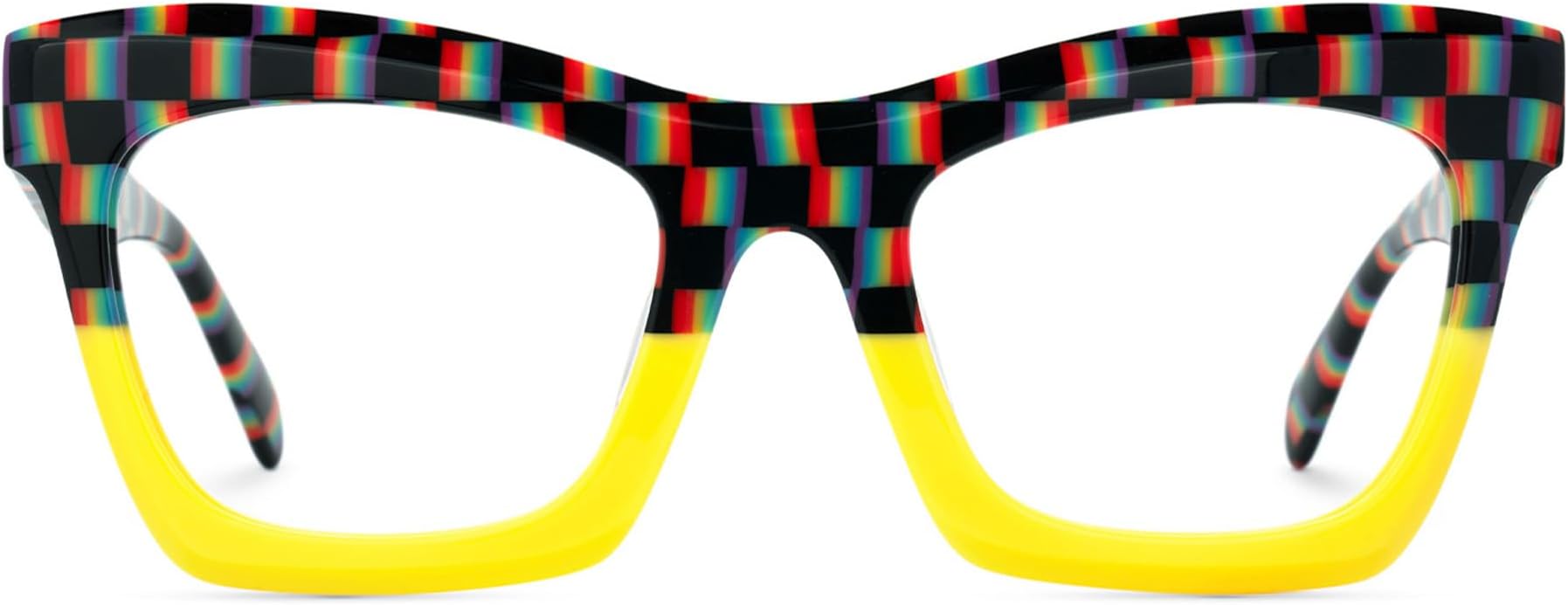 Stylish Vintage Oversized Square Glasses for Women with Non-prescription Clear Lens Benitez ZWA035804