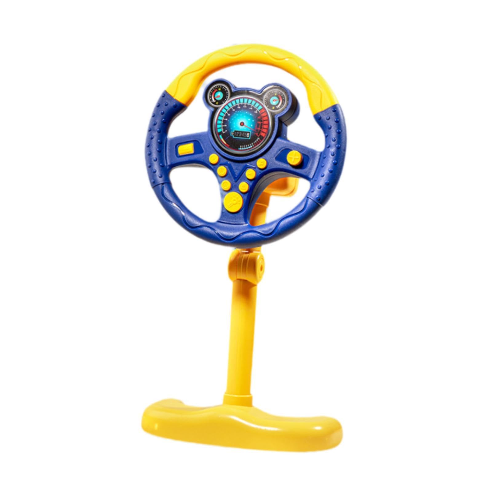 Baoblaze Volante Giocattolo Simulato Bambini Interattivo Elettronico Installazione Semplice con Supporto Educativo Effetti di Luce Suoni Migliora Riflessi E Ab, Blu