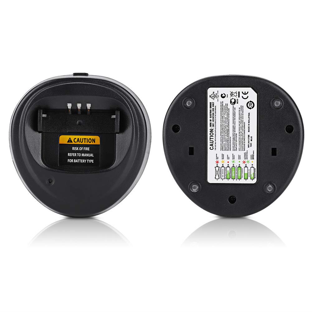 Walkie Talkie de 12V, Adaptador para EP450 GP3188 GP3688 CP040 25v 6 X Cargador Caja de Batería Compatible con Enchufe de la UE
