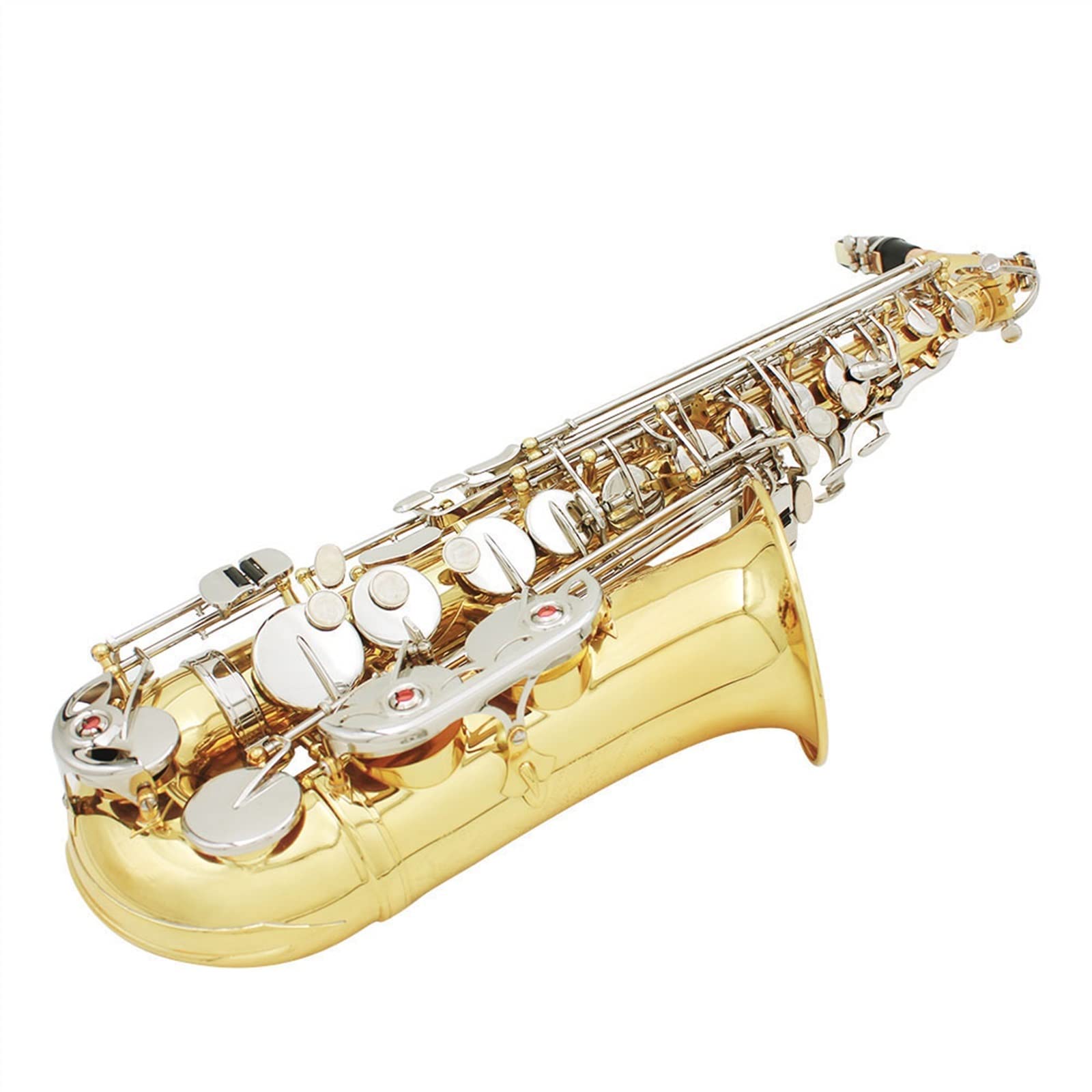 Alt-Saxophon Alt-Saxophon Glänzendes Messing Graviertes Es-Es-Blasinstrument Saxophon Students