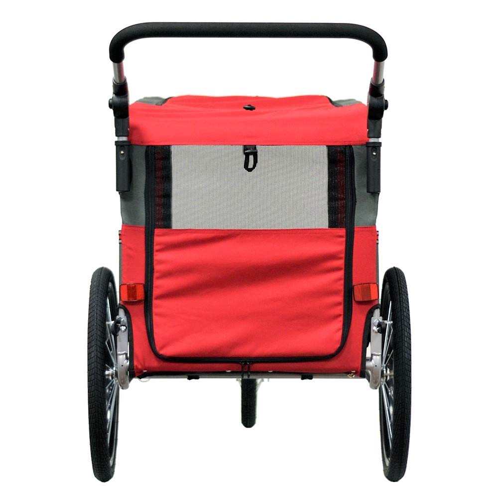PAPILIOSHOP Zeta - Remorque Vélo pour Animaux, 3 Tailles Disponibles | Chariot Buggy Convertible en Poussette pour Chien et Animaux de Compagnie