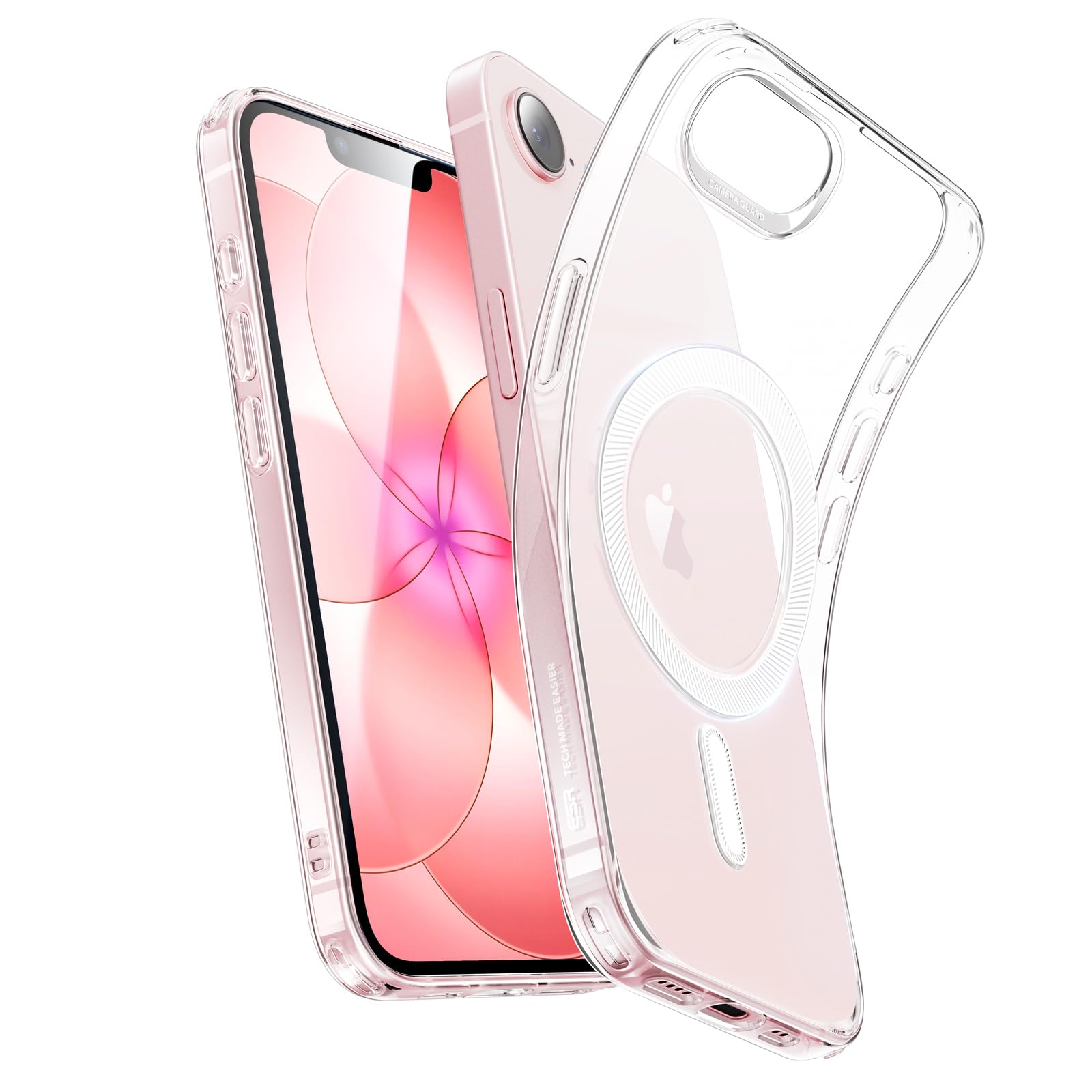 【究極薄型・軽量】ESR iPhone 17e ケース MagSafe対応 iPhone16eケース 柔軟 いphone17e用 米軍MIL規格 衝撃吸収 耐衝撃 薄型カバー 黄ばみ防止 耐傷性 TPU素材 指紋防止 マグネット マグセーフ クリア アイフォン17e専用 iPhone17e/16eスマホケース Zeroシリーズ(透明)